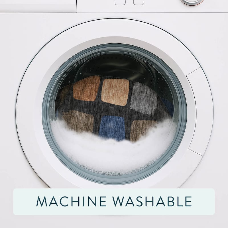 Machine Washable Indoor/ Outdoor Casual Hoppy Chantille Rug