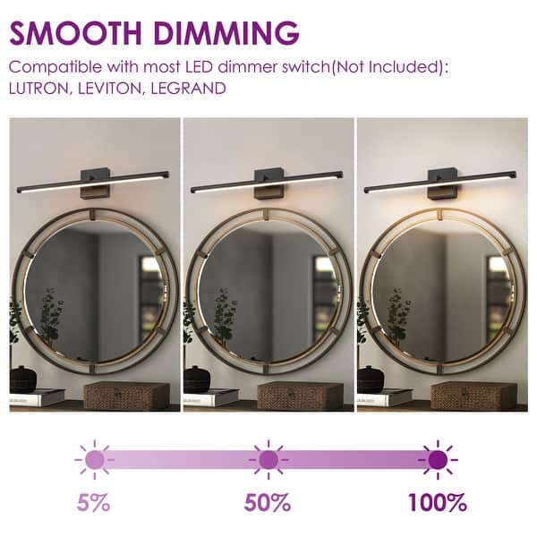 ASD 36 Inch LED Bathroom Vanity Light, 5CCT 2700K-5000K 30W, Dimmable Bathroom Light Fixtures