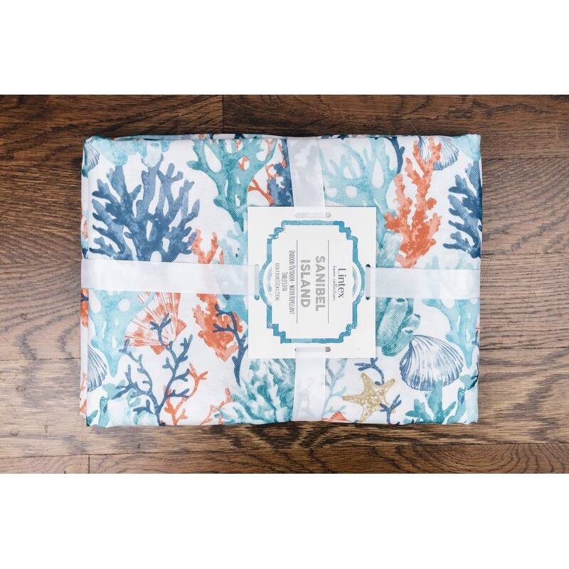 Coralee Indoor Outdoor 100 Polyester Tablecloth