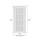 preview thumbnail 21 of 23, Interior Solid French Door / Mela 0755 Painted White / Single Regular Panel Frame Handle / Bathroom Bedroom Modern Doors