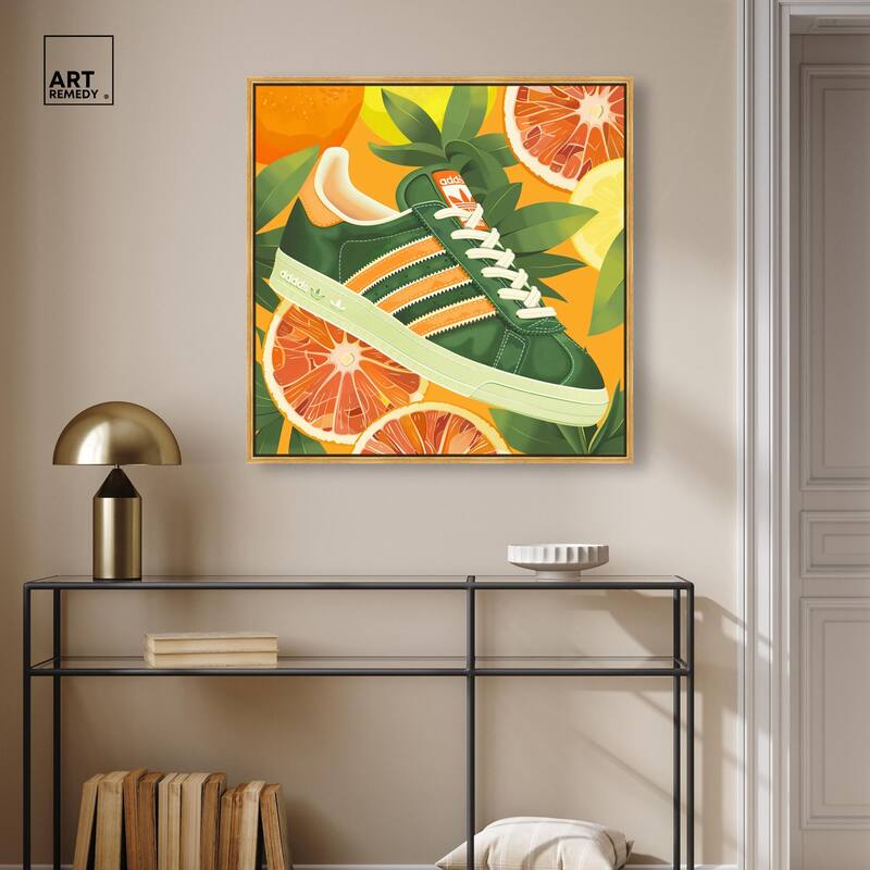 Citrus Sneaker Canvas by Art Remedy