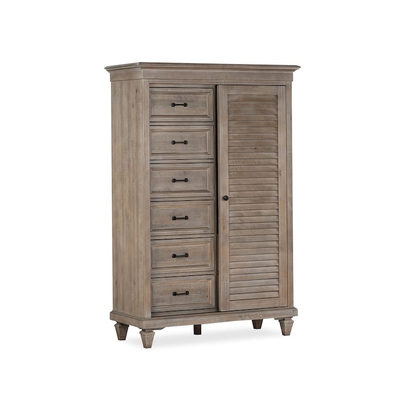 Magnussen Home Lancaster Dovetail Grey Gentleman'S Chest - 8-drawer