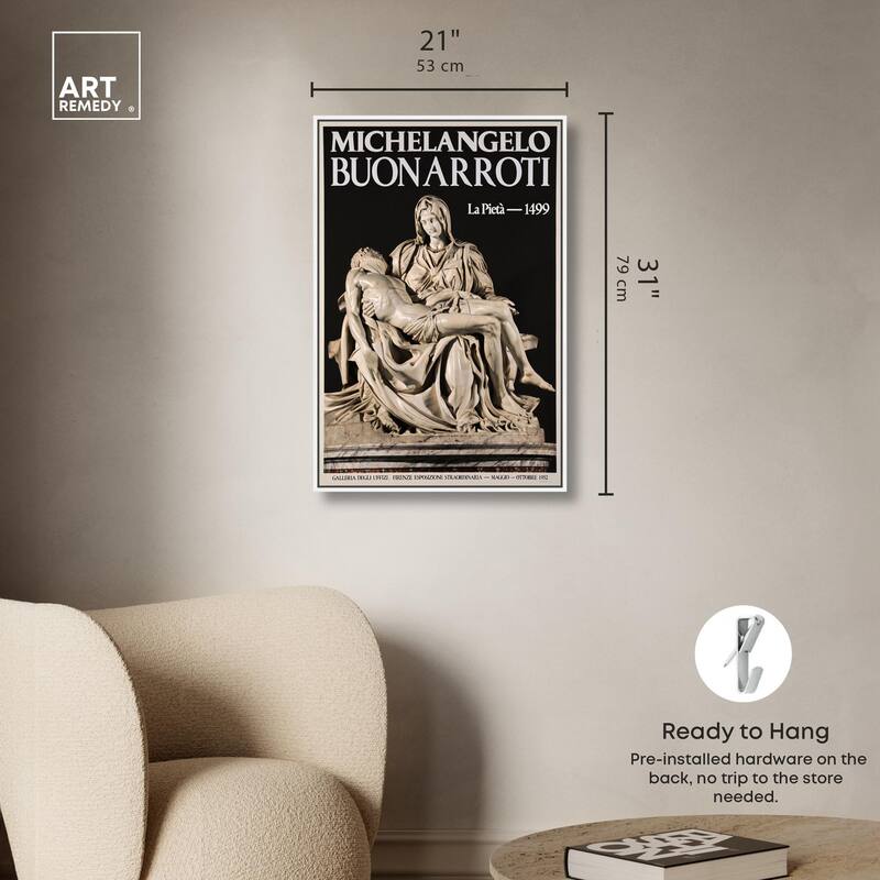 Marble Lamentation Canvas by Art Remedy