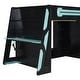 preview thumbnail 25 of 45, Full Size Gaming Loft Bed with Bulit-in Desk and RGB Light, Wooden Loft Bedframe with Multi-storage Shelves and Ladder for Kids