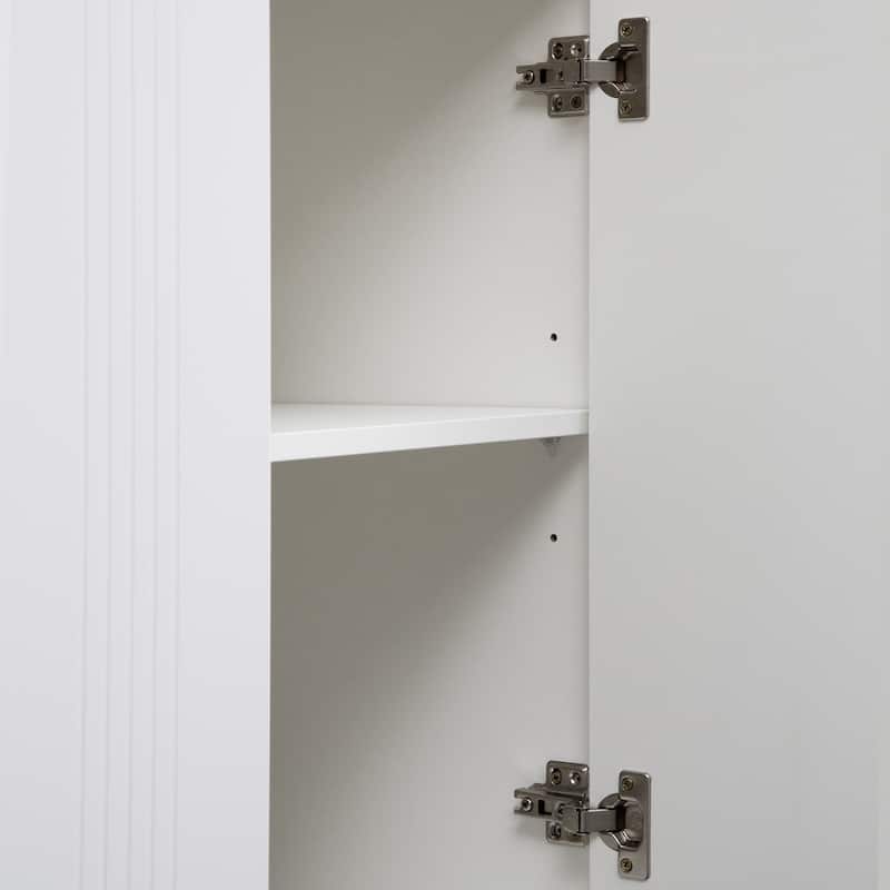 Sideboard Cabinet with 2 Doors & 3 Drawers, Kitchen Buffet Storage Cabinet, Large Coffee Bar Cabinet with Adjustable Shelves