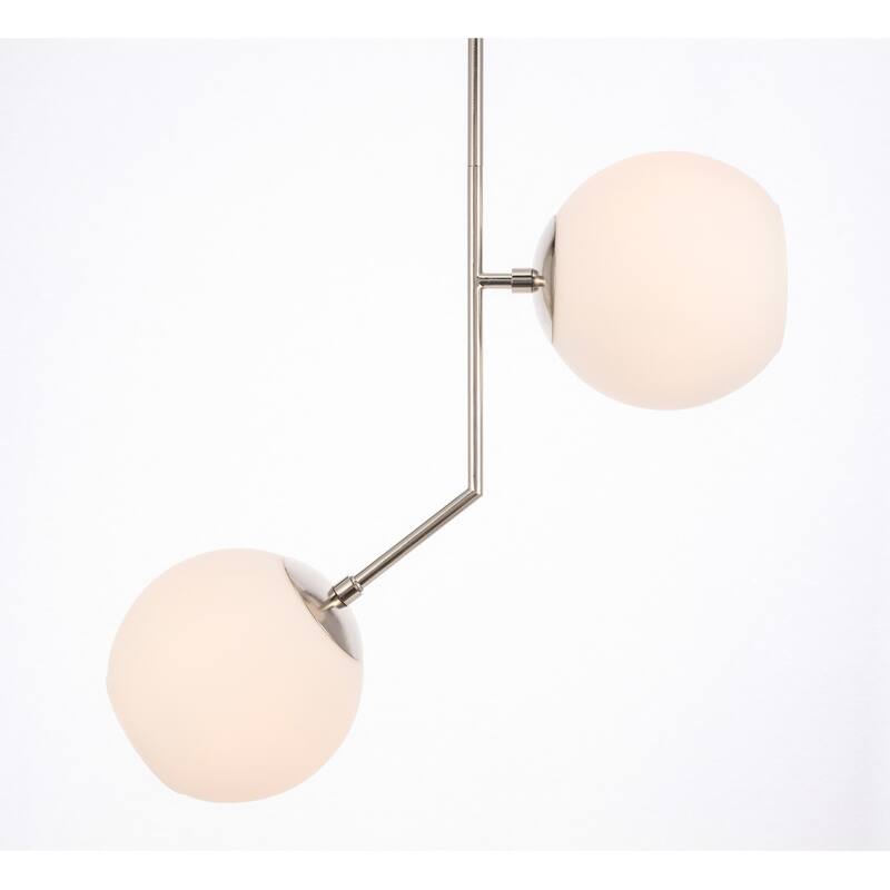 Bastina 20-Inch 1-DownLight Frosted Glass Pendant