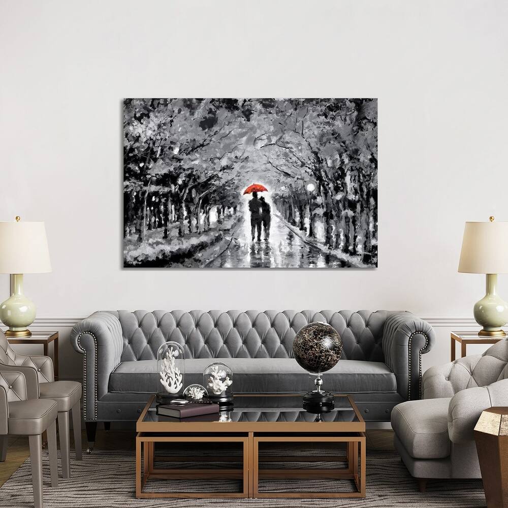 iCanvas "Park In Love Red Umbrella" by P.D. Moreno Canvas Print