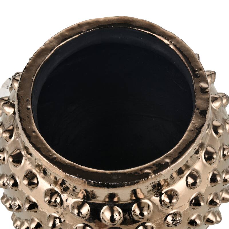 Elk Home Dorus Gold Earthenware 10.25 Inch Wide Vase