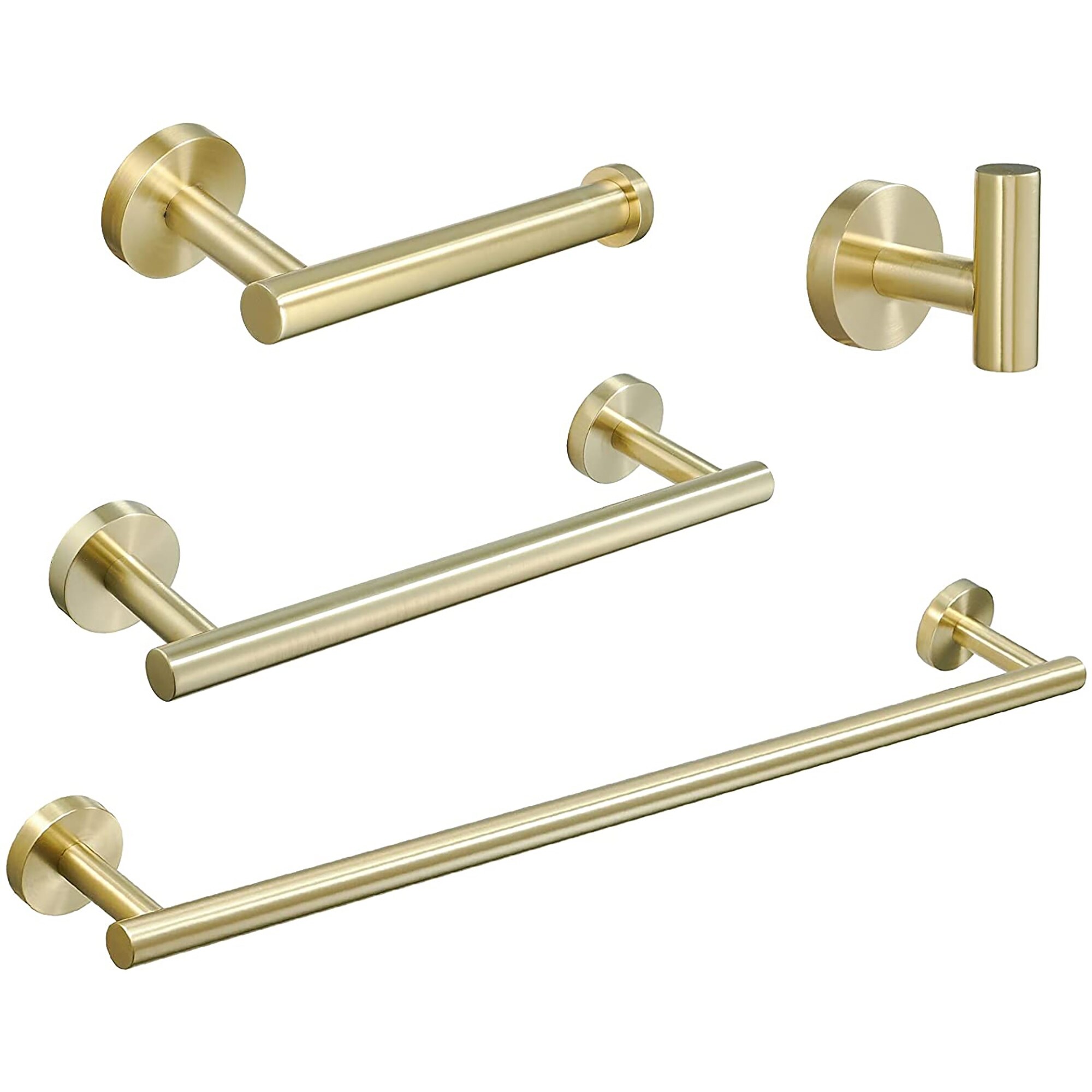 Bathroom Brushed Gold 3 Piece Accessories Set Sus304 Stainless Steel Bath Shower 