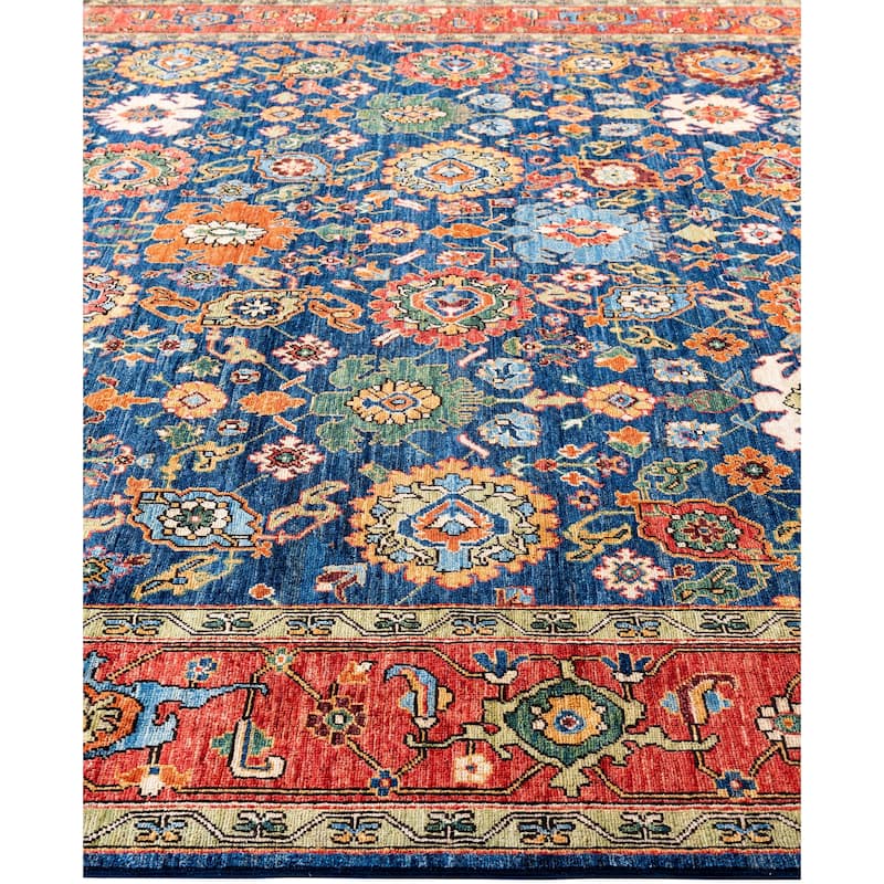 Serapi One-of-a-Kind Hand-Knotted Area Rug - Blue - 8' 1" x 10' 3"