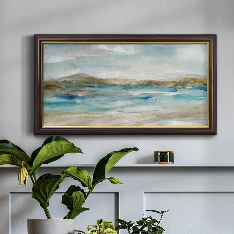 Peaceful Beach II Premium Framed Canvas- Ready to Hang