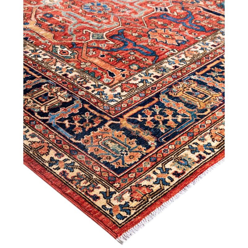 Serapi One-of-a-Kind Hand-Knotted Area Rug - Red - 7' 10" x 9' 10"