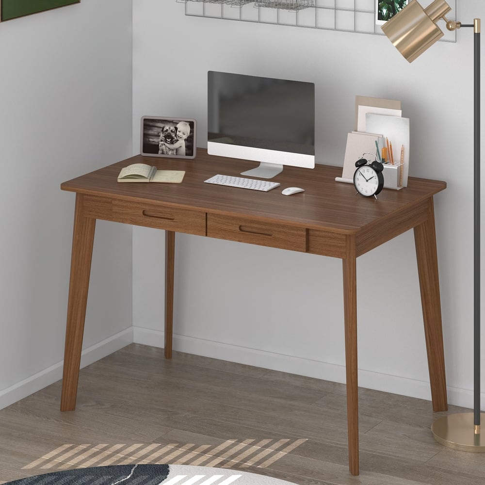 39.4"W Wood Desk Writing Desk Computer Desk
