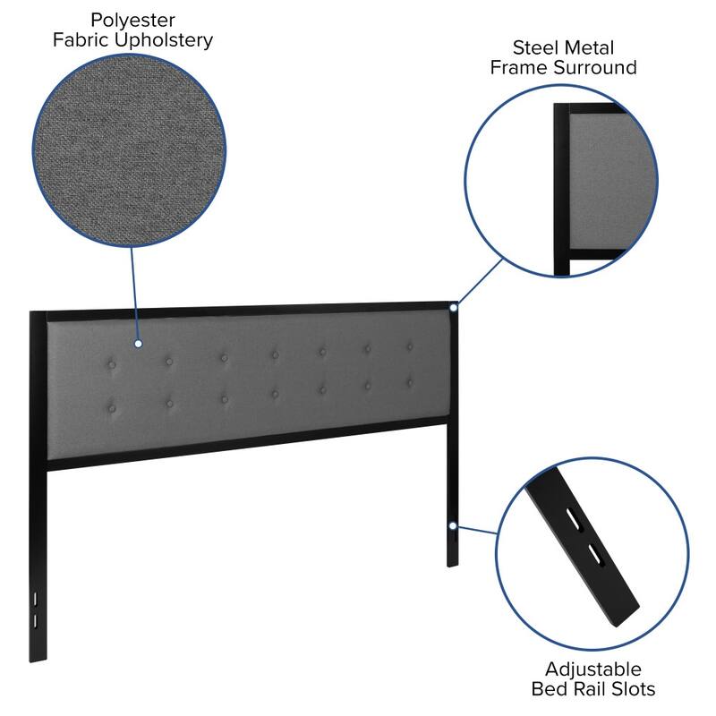 Metal Tufted Upholstered Headboard - Modern Headboard