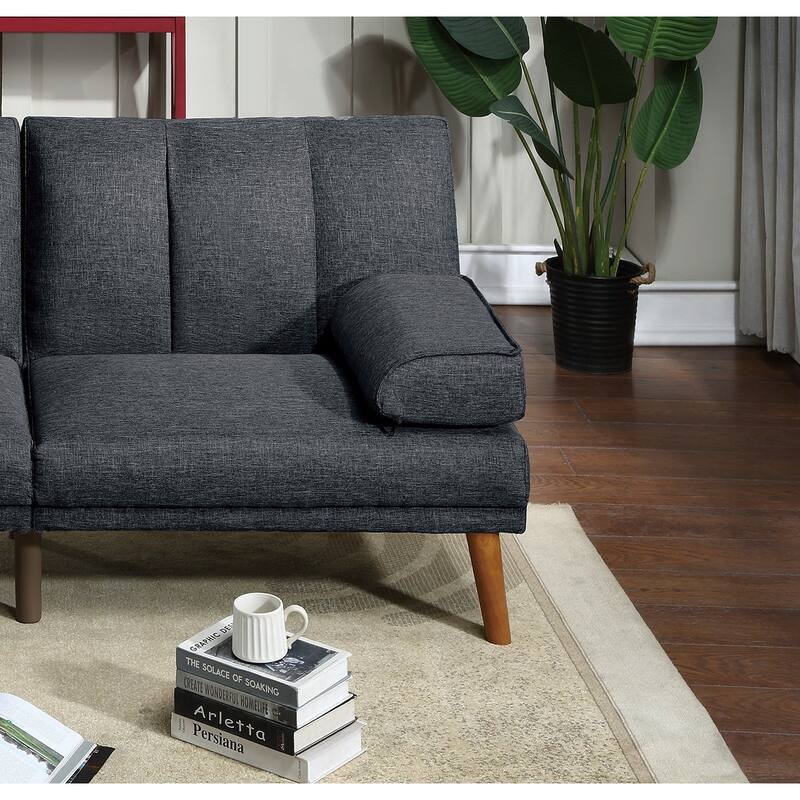 Adjustable Convertible Sofa with Extra Cushion - Navy Chaise Lounge and Sleeper Sofa
