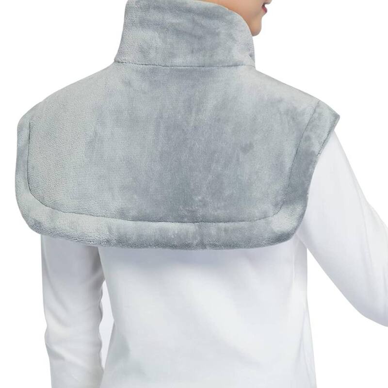 22"x19" Electric Fast Heating Pad for Neck & Shoulders, Best Gifts for Pain Relief - Grey