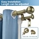 preview thumbnail 16 of 32, Round Ball Designer Double Drapery Adjustable Curtain Rod & Hardware