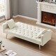 preview thumbnail 10 of 13, Versatile Convertible Folding Futon Sofa Bed, Features Adjustable Backrest and Stylish Gold Legs.
