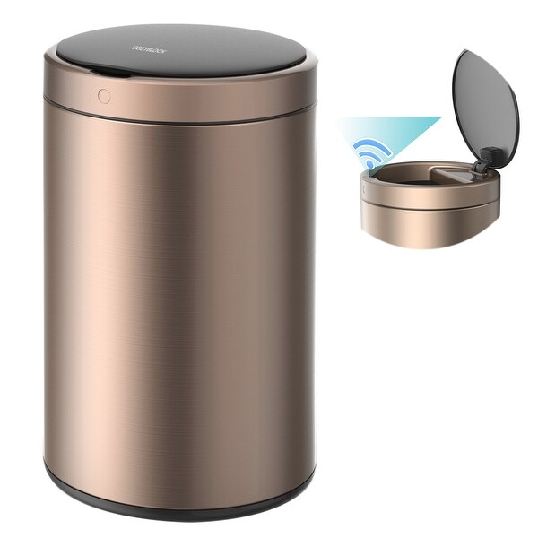 3.2 Gallon Automatic Trash Can Rose Gold Touchless Motion ...