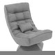 preview thumbnail 3 of 28, Costway 360° Swivel Floor Chair 5-Level Adjustable Lazy Chair w/ - See Details