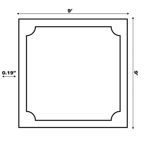 dimension image slide 10 of 23, JONATHAN Y Galon Palm Frond Indoor/Outdoor Area Rug
