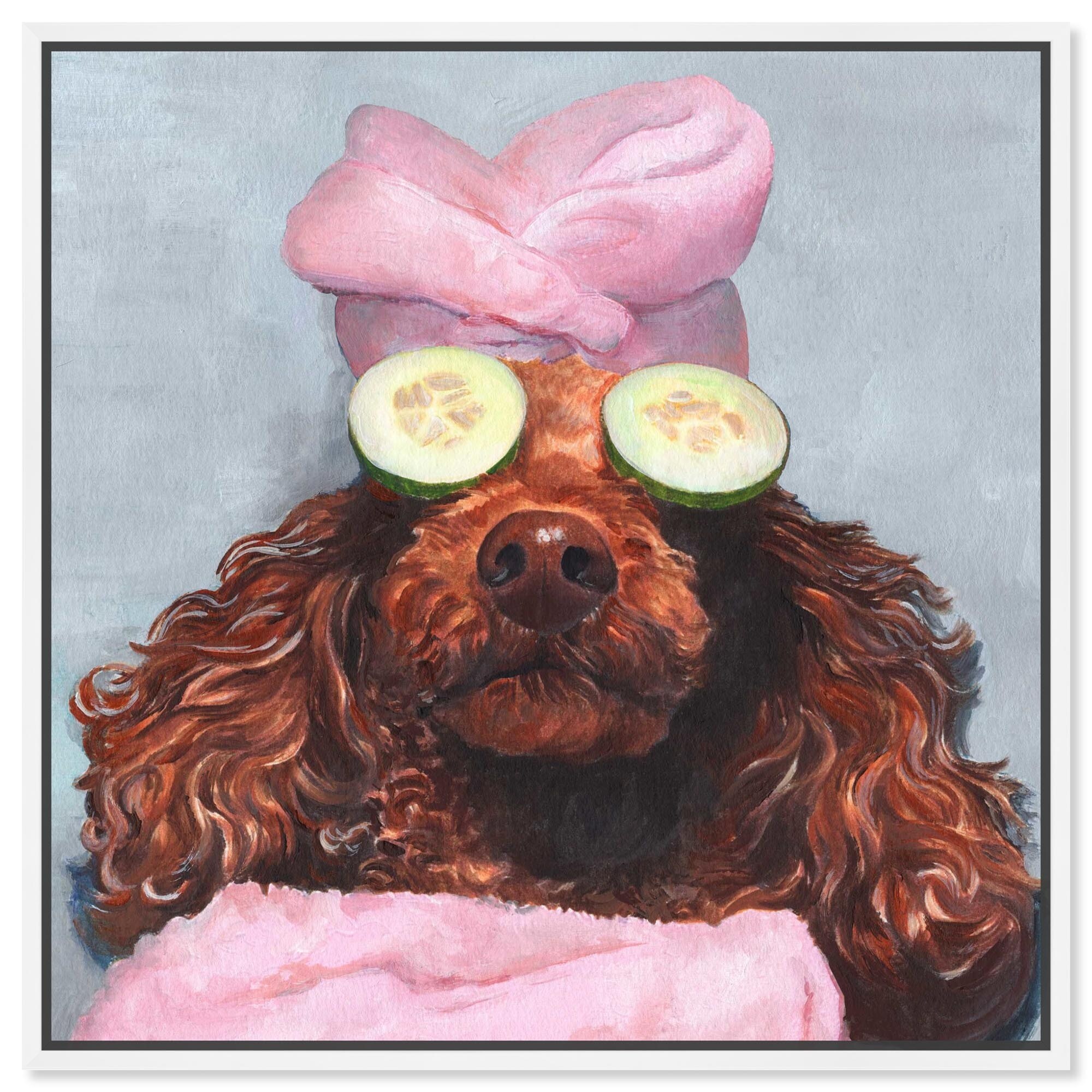 Morning Routine Canvas Cute Pet Art Prints by Art Remedy
