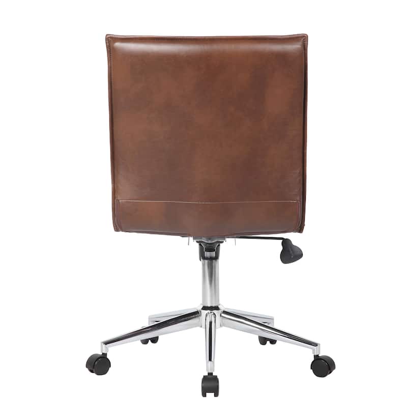 Boss Office Products Black Vinyl Armless Hospitality Chair