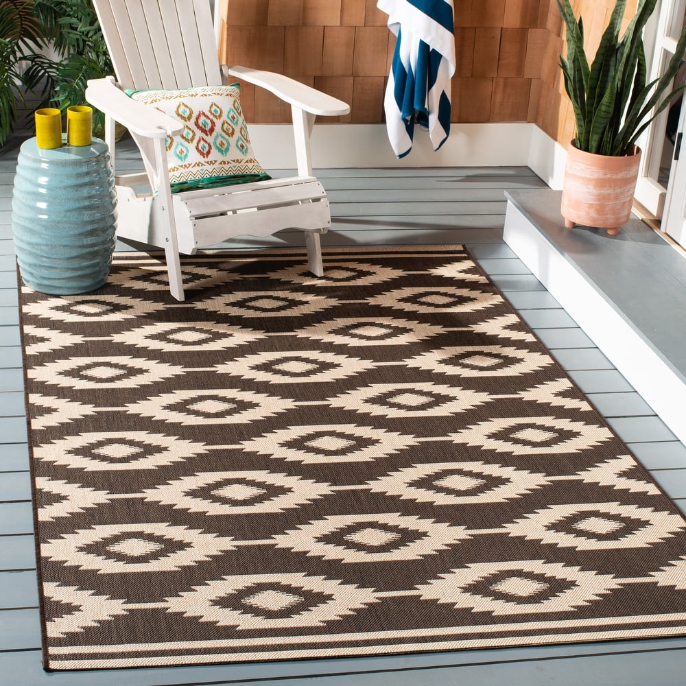 SAFAVIEH Beach House Jannita Indoor/ Outdoor Waterproof Patio Backyard Rug