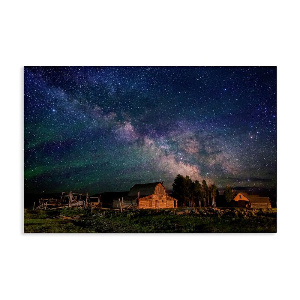 Stupell Nebula Sky over Farm Scene Canvas Wall Art Design By Royce Bair