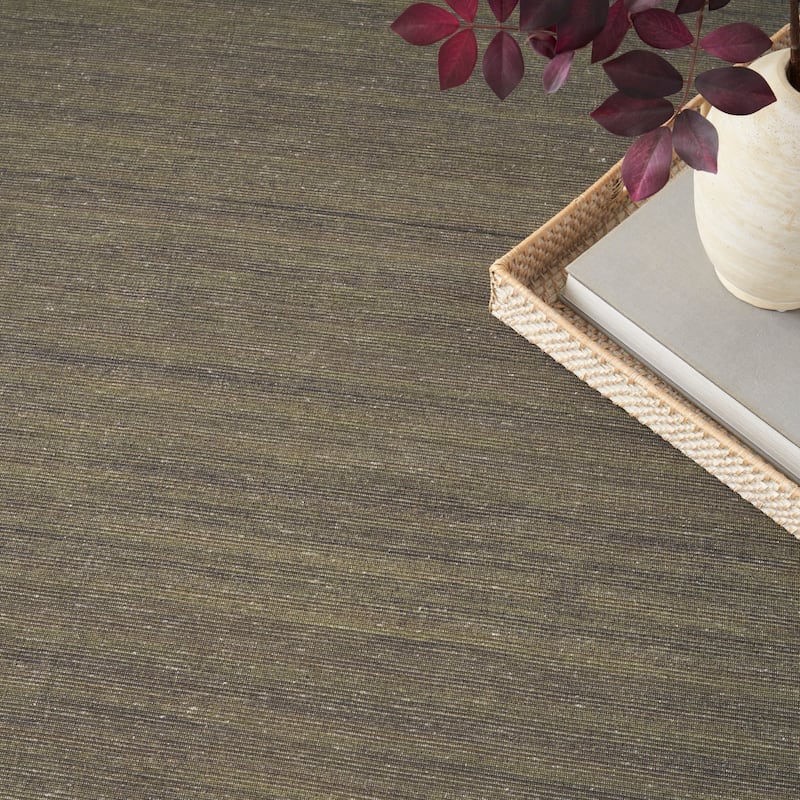 Nourison Washable Essentials Indoor Solid Area Rug