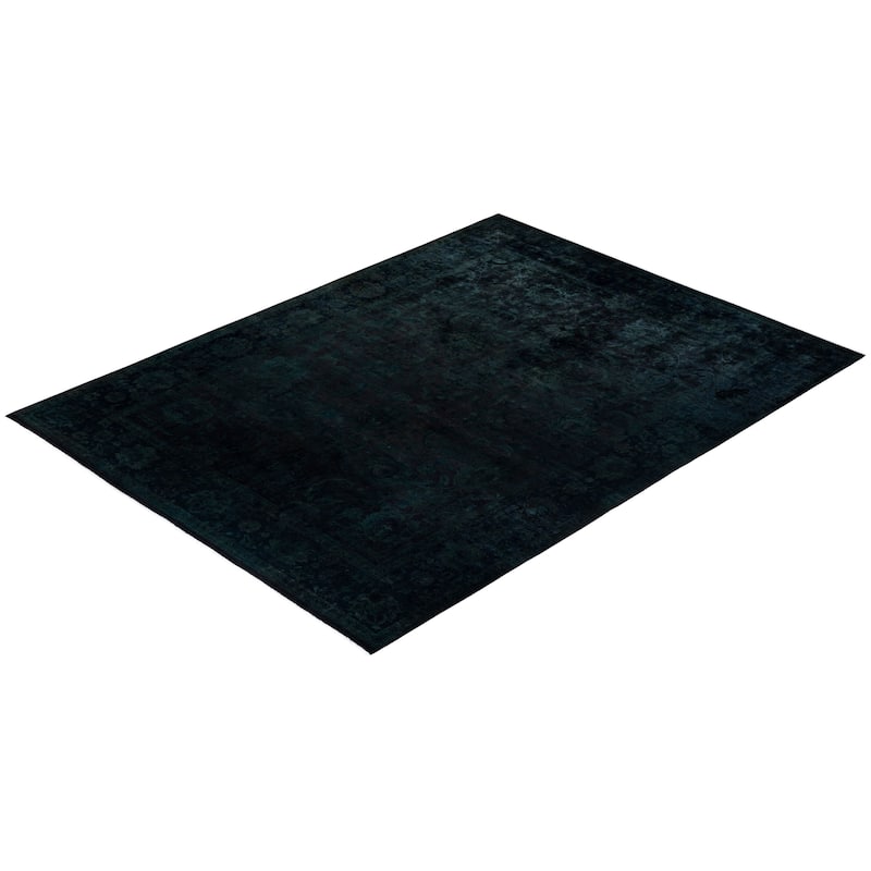 Fine Vibrance, One-of-a-Kind Hand-Knotted Area Rug - Brown, 9' 3" x 12' 2" - 9' 3" x 12' 2"