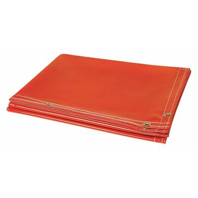 Steiner Welding Curtain, 8 ft H, 10 ft W, Orange 338-8X10 - 1 Each