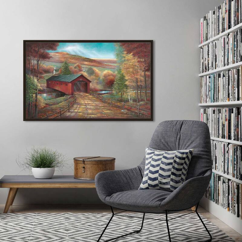"West Arlington Bridge" by Ruane Manning Print on Floating Canvas