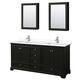 Option Dark Espresso / White Cultured Marble Top /