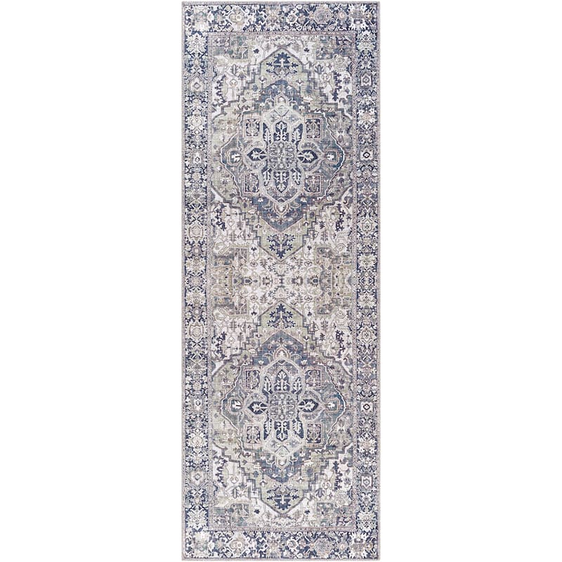 Livabliss Adenia Vintage Medallion Printed Area Rug