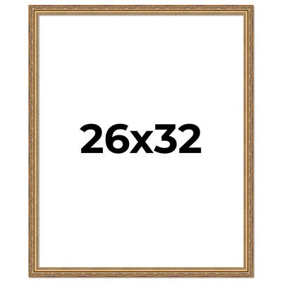26x32 Frame Red Solid Wood Picture Frame Width 1.75 Inches | Interior Frame Depth 1 13/16 Inches