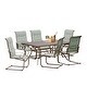 preview thumbnail 2 of 3, Royal Garden - Patio Dining Set - 7-Piece - Mountain View - Teal