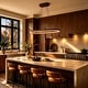 preview thumbnail 6 of 11, Rennnsan 39.4" Modern Wood Oval Dimmable LED Pendant Light for Dining Room - 1 Light