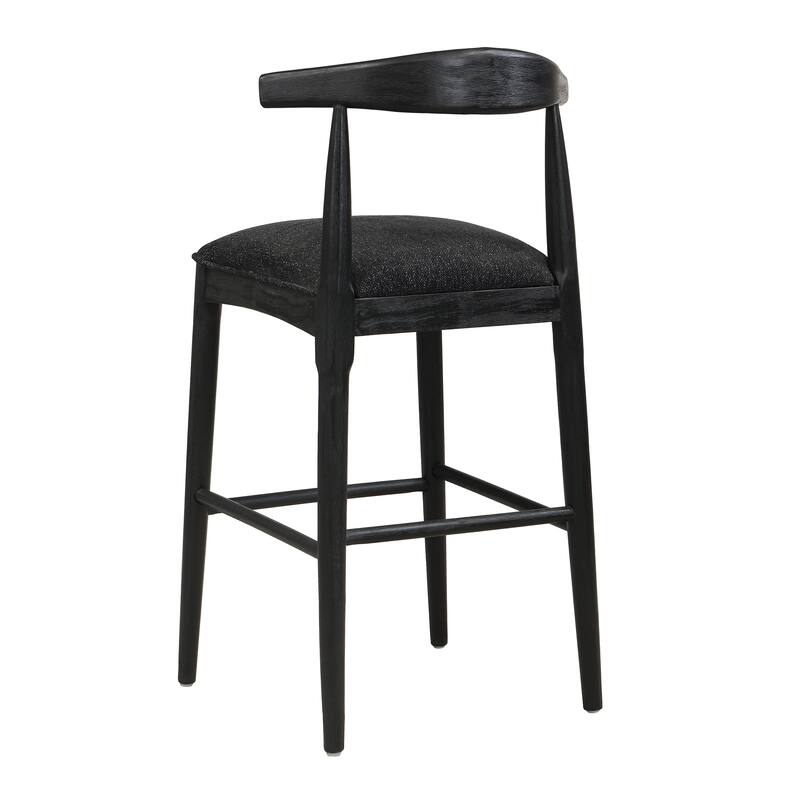 Christopher Knight Home - Tracy Modern Upholstered Bar Stool Set of 2 with Open Back in Pebble Fabric