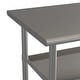 preview thumbnail 6 of 21, NSF Stainless Steel 18 Gauge Work Table with 2 Undershelves