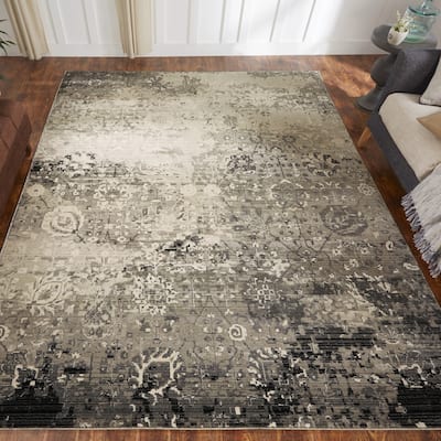 Porch & Den Hocken Distressed Earth Tones Geometric Area Rug