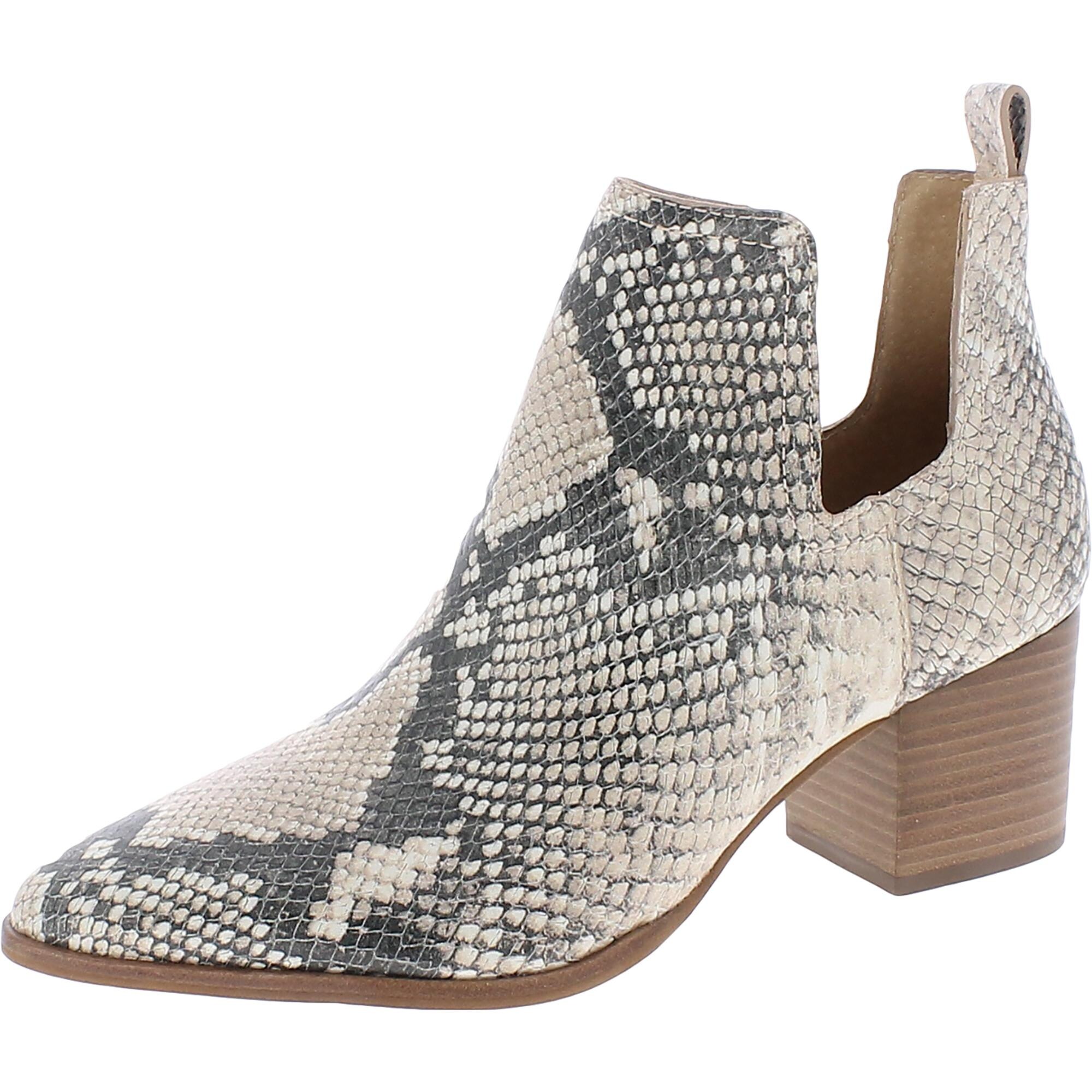 lucky brand snakeskin booties