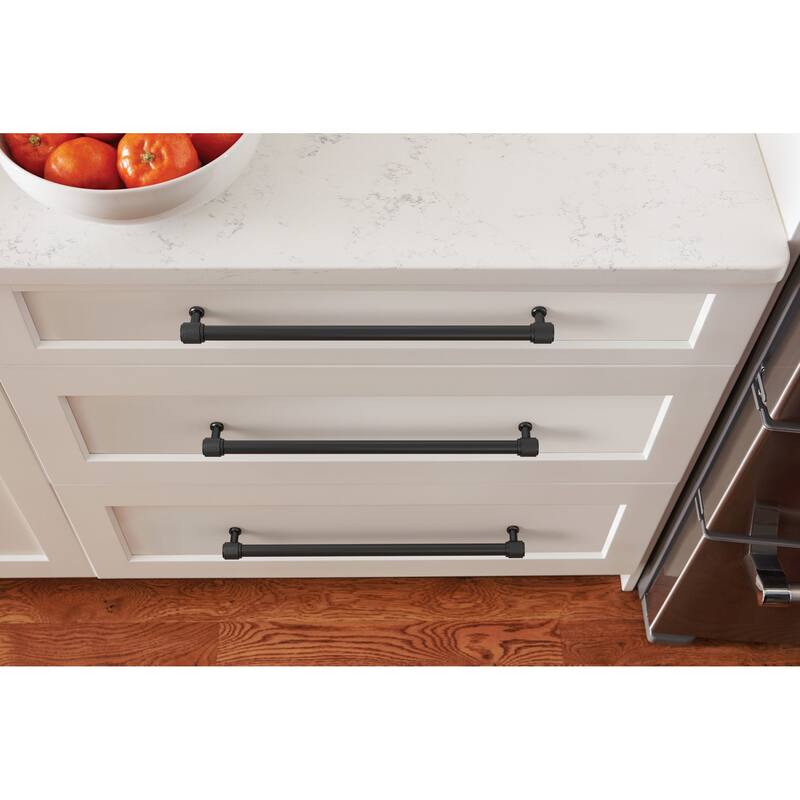 Amerock BP37749 Faraday 12-5/8" Center to Center Knurled Bar Cabinet
