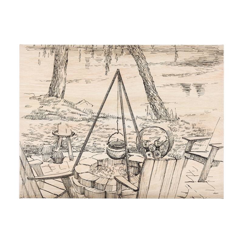 Fireside I (24 x 32) Canvas Art Print - Small