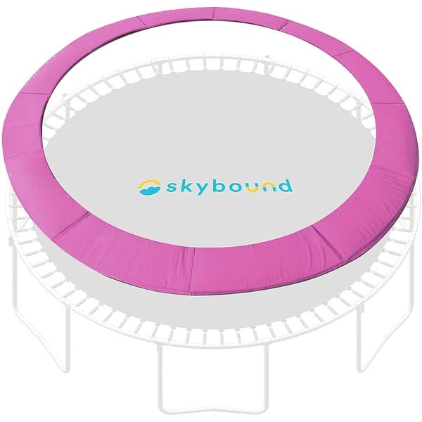 SkyBound 14ft Trampoline Spring Cover Pad fits up to 7" Springs Pink