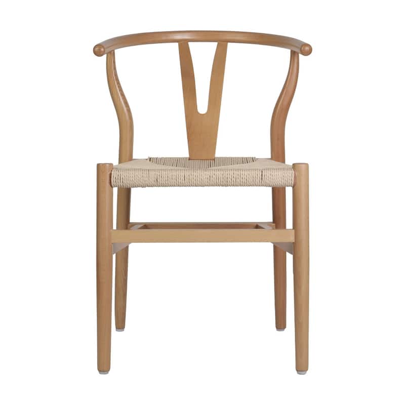 Commercial Y-Back Style Wood and Kraft Paper Stack Dining Chair - 22"D x 21.25"W x 29.75"H