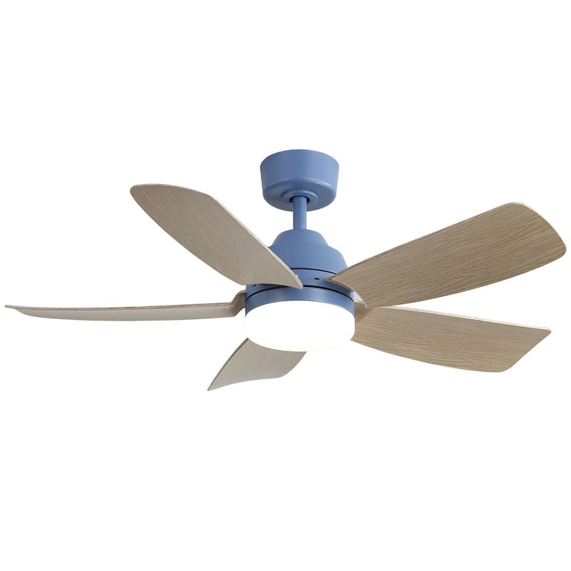 Sofucor 42 Inch Ceiling Fan with Light and Remote,Noiselesss&Reversible DC Motor,Indoor/Living Room Bedroom - 42 Inches - Blue