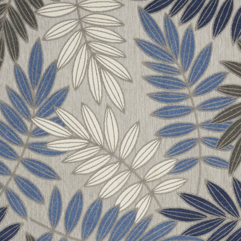 HomeRoots Palm Leaf Island Rectangle Outdoor Rug - 9' X 12'