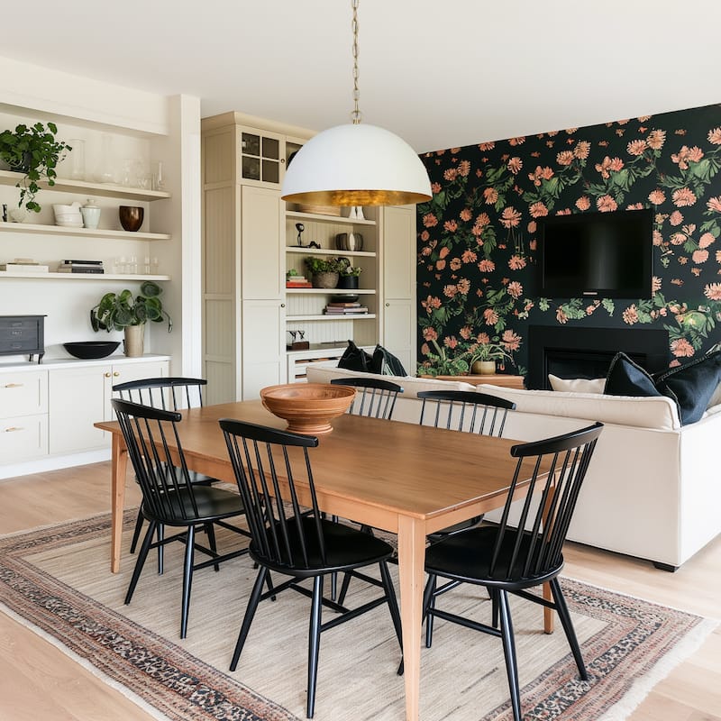 Modern 1-Light White Gold Pendant Light Fixture With Bowl-Shape for Dining Room