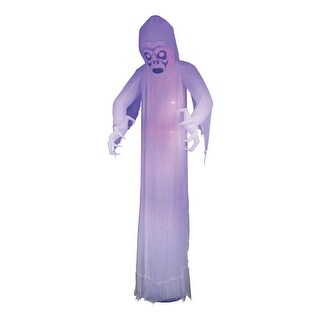 Gemmy 71340 Inflatable Fright Ghost for Halloween Decoration White